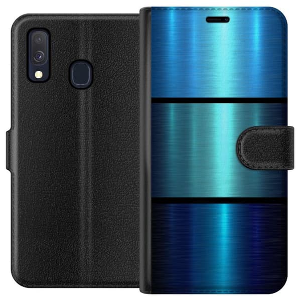 Kompatibelt Plånboksfodral till Samsung Galaxy A40 Blå