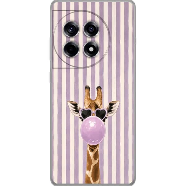Kompatibelt Mobildeksel til OnePlus 12R Giraff med tuggummibubbla
