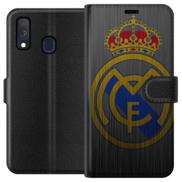 Kompatibelt Plånboksfodral till Samsung Galaxy A40 Real Madrid CF