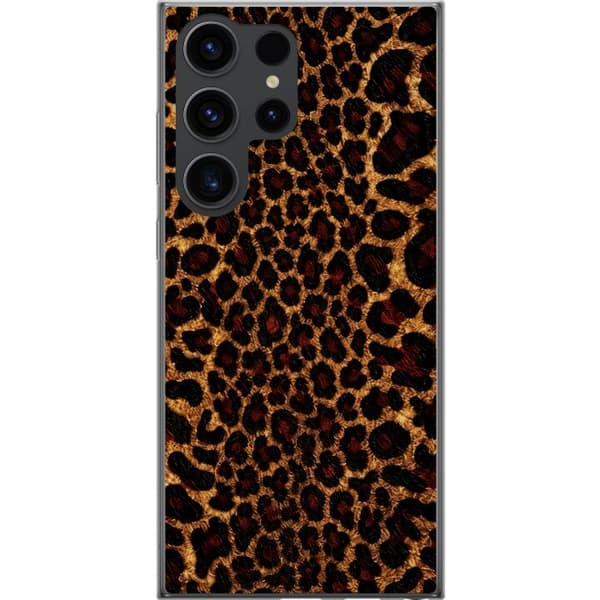 Kompatibelt Mobildeksel til Samsung Galaxy S24 Ultra Leopardikon
