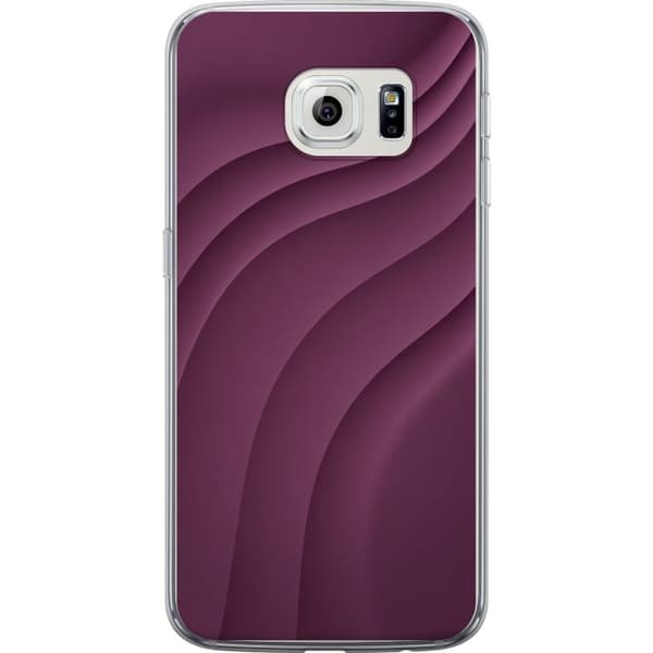 Kompatibelt Mobildeksel til Samsung Galaxy S6 edge Plommebevegelse