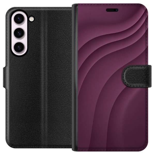 Kompatibel Tegnebogsetui til Samsung Galaxy S23+ Blommebevægelse