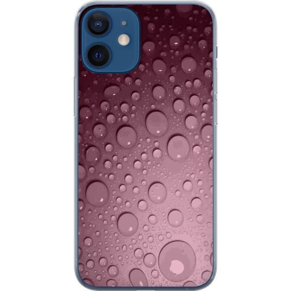 Kompatibel Mobilcover til Apple iPhone 12 mini Rosa vattendroppar