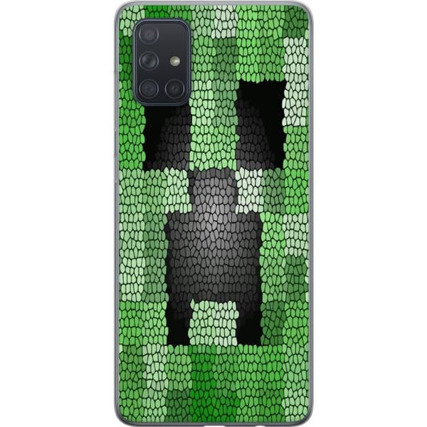 Kompatibelt Mobildeksel til Samsung Galaxy A71 Creeper / Minecraft