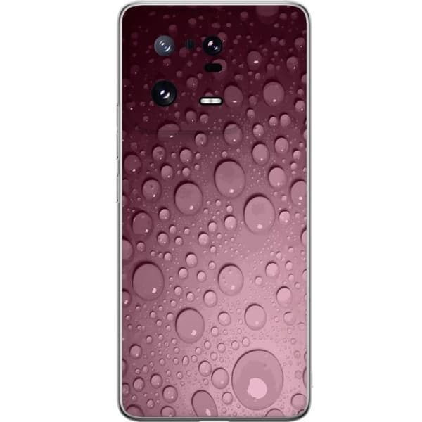 Kompatibelt Mobildeksel til Xiaomi 13 Pro Rosa vattendroppar