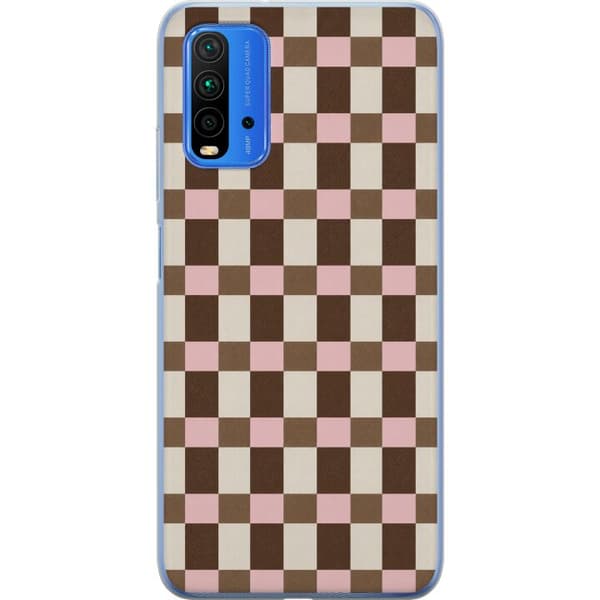 Kompatibelt Mobilskal till Xiaomi Redmi Note 9 4G Strawberry Mocha
