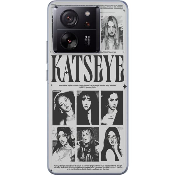 Kompatibelt Mobildeksel til Xiaomi 13T Pro KATSEYE svartvit poster
