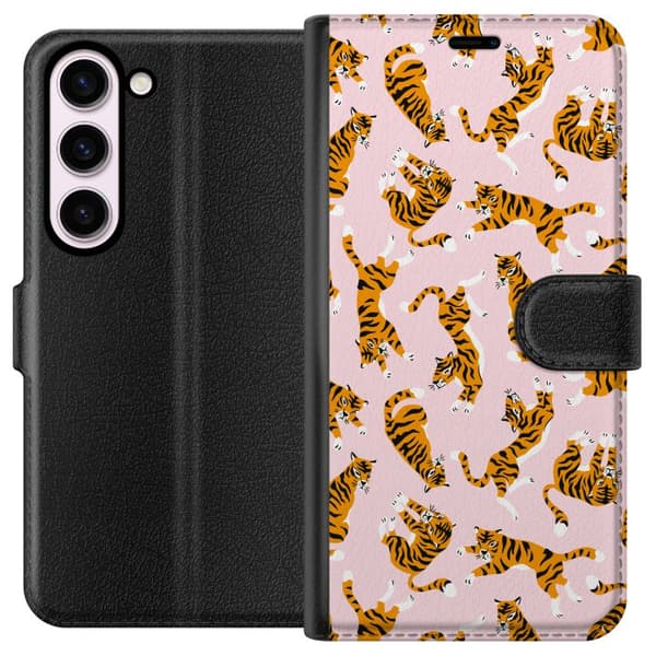 Kompatibel Tegnebogsetui til Samsung Galaxy S23 tiger