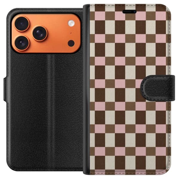 Kompatibelt Lommeboketui til Apple iPhone 17 Pro Max Jordbærmokka