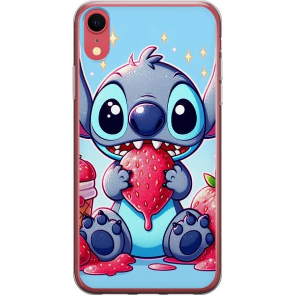 Kompatibelt Mobilskal till Apple iPhone XR Strawberry Stitch