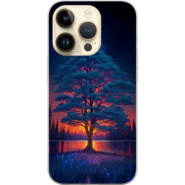 Kompatibelt Mobilskal till Apple iPhone 14 Pro Solnedgång