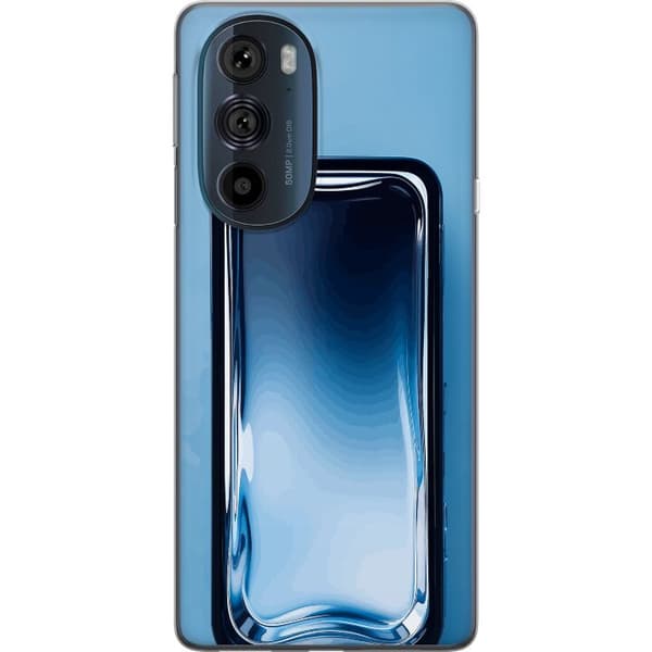 Kompatibelt Mobildeksel til Motorola Edge 30 Pro Blå glaseffekt
