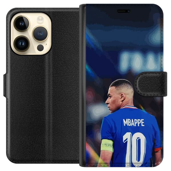 Kompatibel Tegnebogsetui til Apple iPhone 14 Pro Kylian Mbappé Frankrike