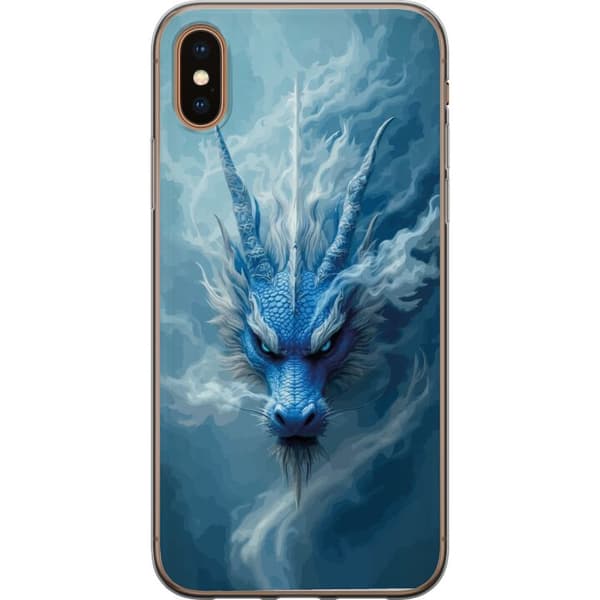 Kompatibelt Mobildeksel til Apple iPhone X Episk fantasidesign med isdrake