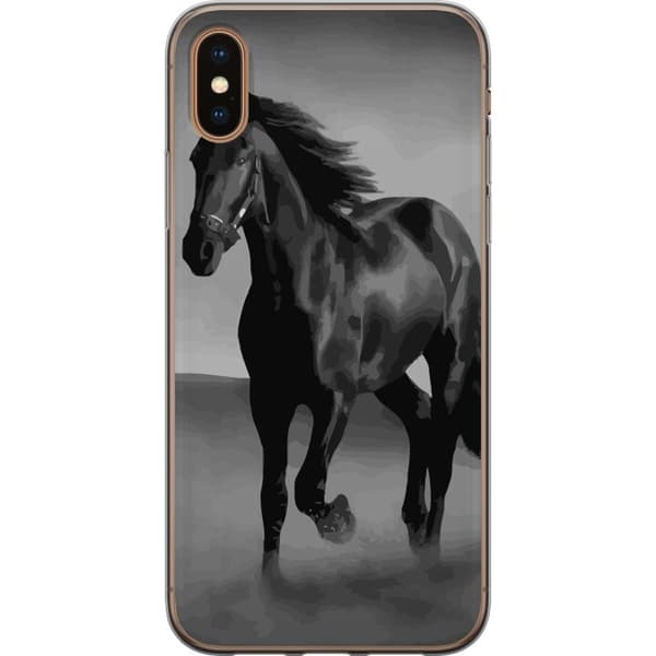 Kompatibelt Mobildeksel til Apple iPhone X Mørk Hest