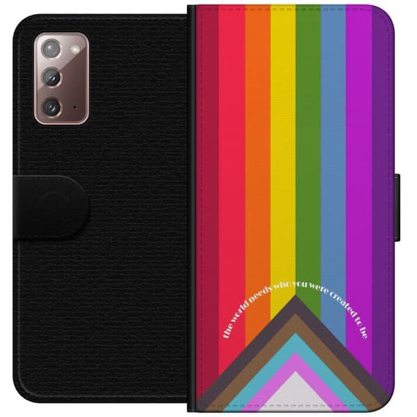 Kompatibelt Plånboksfodral till Samsung Galaxy Note20 Hej världen!