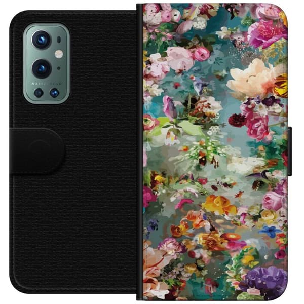 Kompatibelt Plånboksfodral till OnePlus 9 Pro Blommor