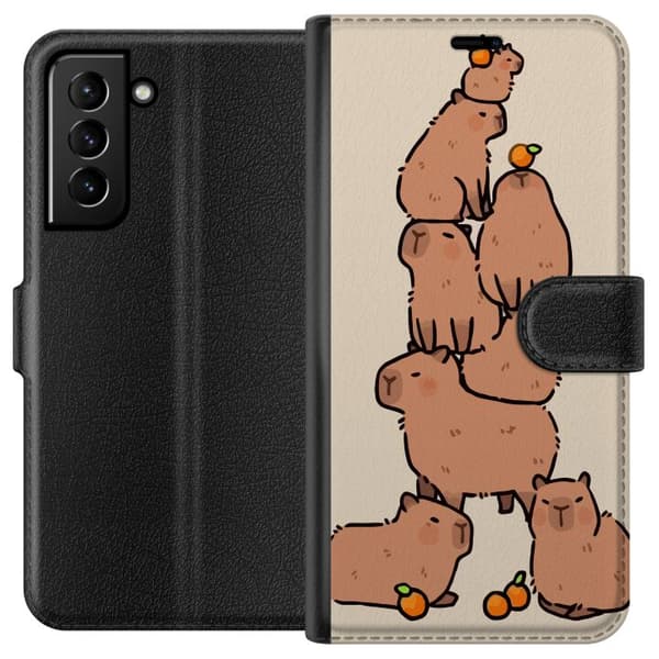 Kompatibelt Lommeboketui til Samsung Galaxy S21+ 5G Kapybara
