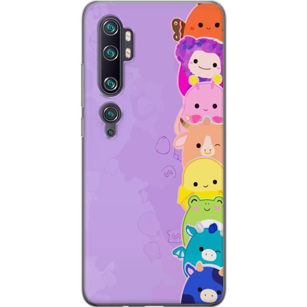 Kompatibelt Mobildeksel til Xiaomi Mi Note 10 Pro  Lekende illustrasjon med glade Dumpling Squishy-karakterer i regnbuefarger