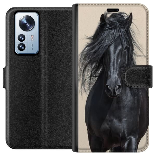 Kompatibel Tegnebogsetui til Xiaomi 12 Pro Hest