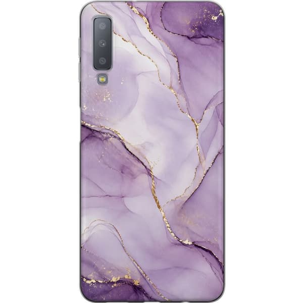 Kompatibelt Mobildeksel til Samsung Galaxy A7 (2018) Lilla luksus