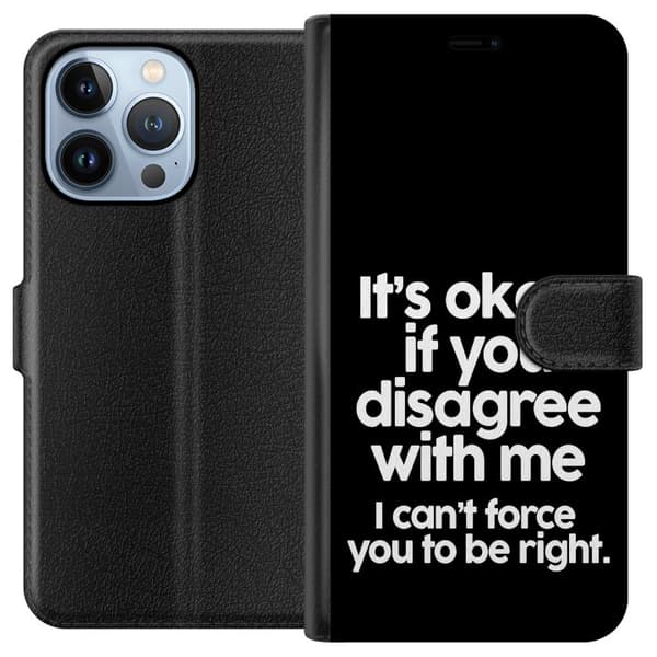 Yhteensopiva Lompakkokotelo Apple iPhone 13 Pro Teksti