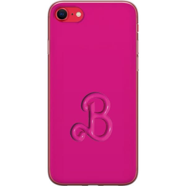 Kompatibelt Mobildeksel til Apple iPhone 7 Blank rosa bokstav B i Barbie-inspirert stil
