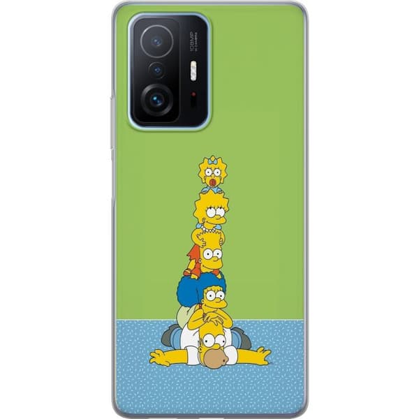 Kompatibelt Mobildeksel til Xiaomi 11T Pro Simpsonfamiljen staplad