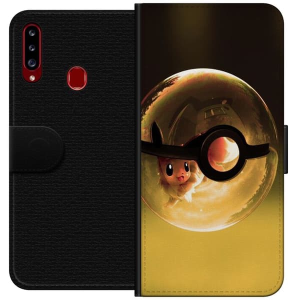 Kompatibelt Plånboksfodral till Samsung Galaxy A20s Pokemon
