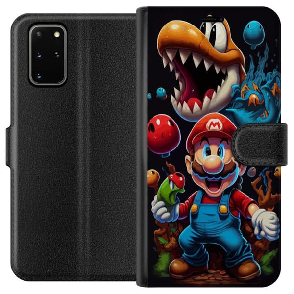 Kompatibelt Plånboksfodral till Samsung Galaxy S20+ Mario och vänner