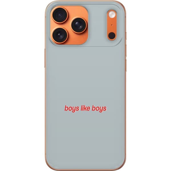 Kompatibelt Mobildeksel til Apple iPhone 17 Pro Max Boys Like Boys text
