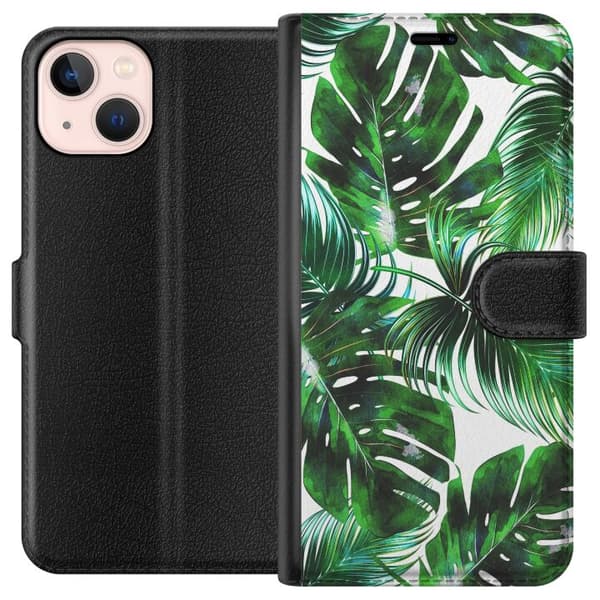 Kompatibelt Plånboksfodral till Apple iPhone 13 mini Löv