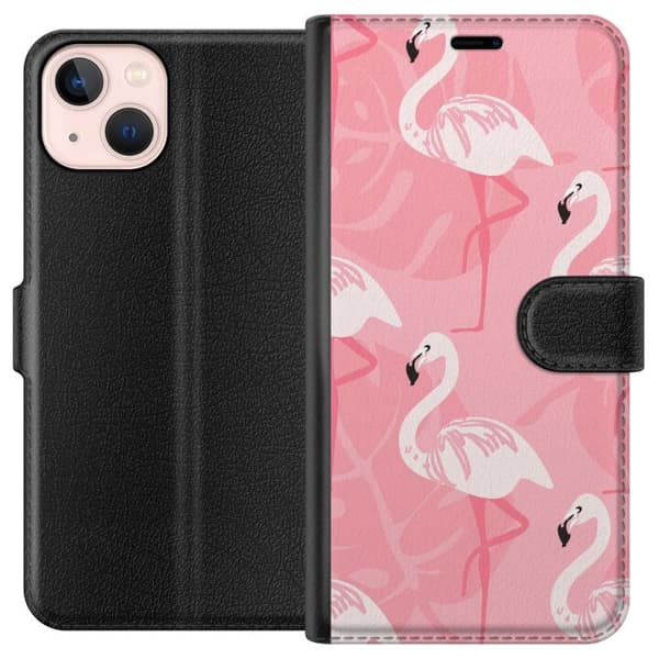 Kompatibelt Plånboksfodral till Apple iPhone 13 mini Flamingo