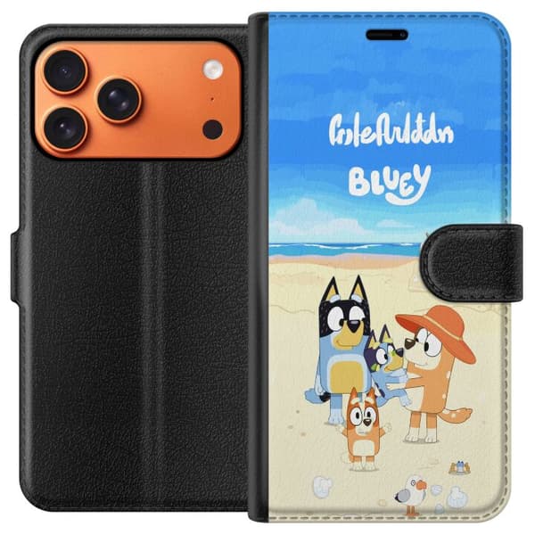 Kompatibelt Lommeboketui til Apple iPhone 17 Pro Max Bluey