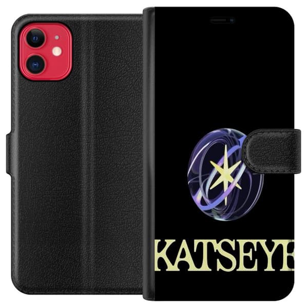 Yhteensopiva Lompakkokotelo Apple iPhone 11 KATSEYE logotyp
