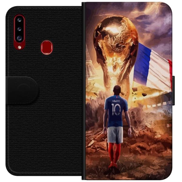 Kompatibelt Plånboksfodral till Samsung Galaxy A20s Kylian Mbappé