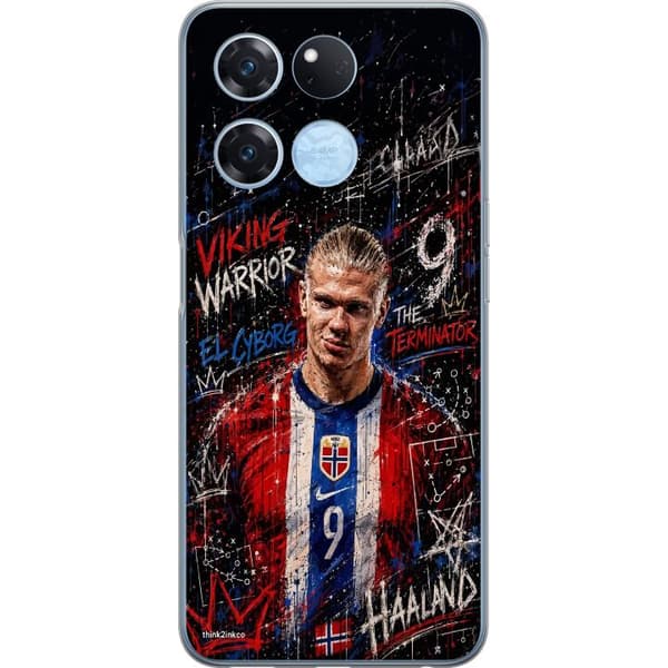 Kompatibelt Mobildeksel til OnePlus Ace Racing Erling Haaland graffiti