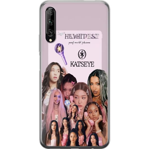 Kompatibelt Mobildeksel til Huawei P smart Pro 2019 KATSEYE rosa collage