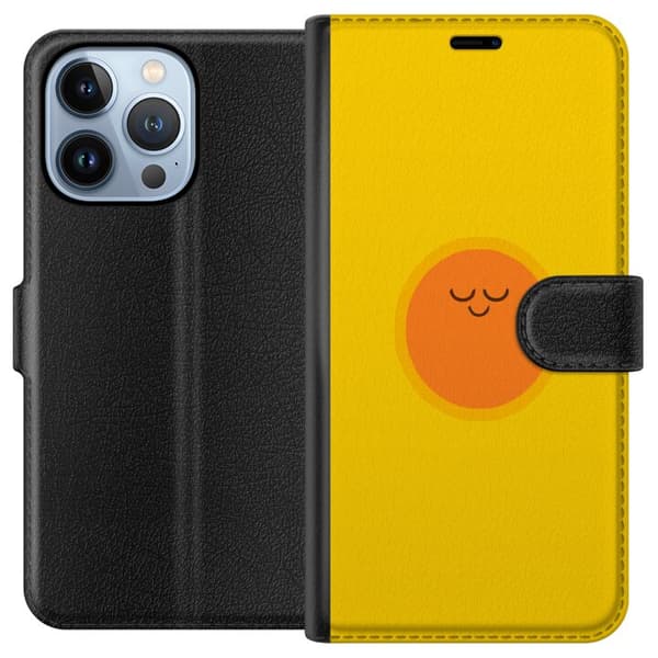 Kompatibel Tegnebogsetui til Apple iPhone 13 Pro Sovande solfigur