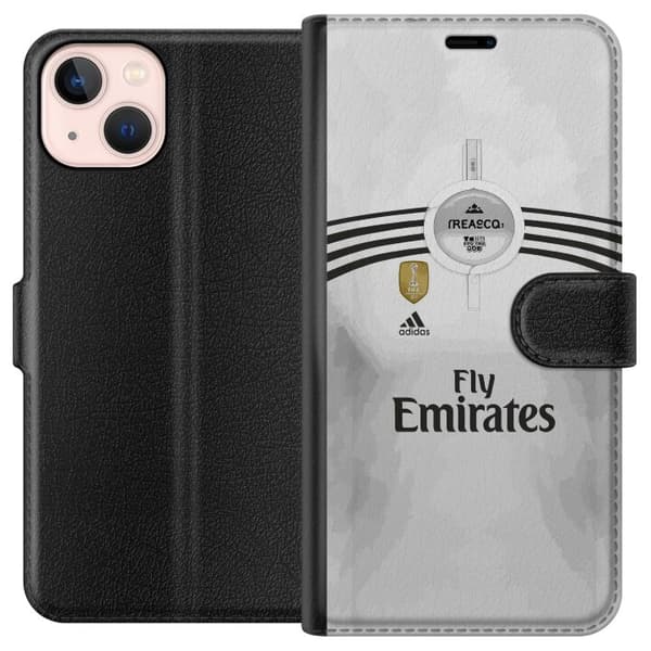 Kompatibelt Plånboksfodral till Apple iPhone 13 mini Vit fotbollströja