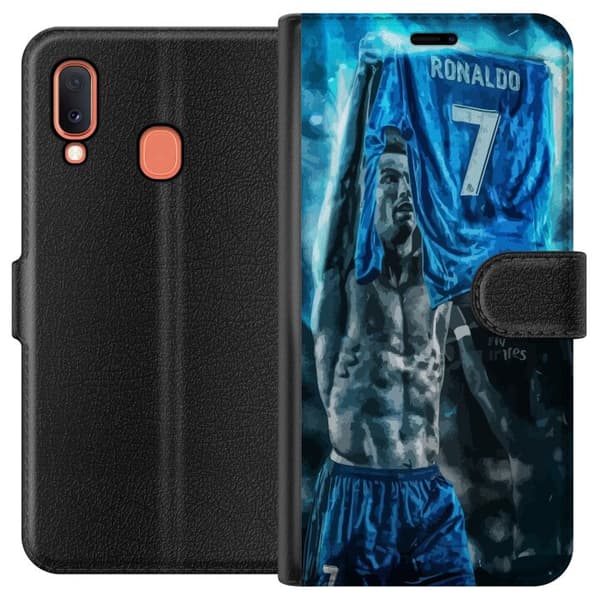 Kompatibelt Lommeboketui til Samsung Galaxy A20e Ronaldo
