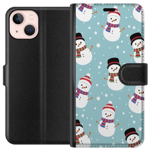 Kompatibelt Plånboksfodral till Apple iPhone 13 mini God Jul - Mönster