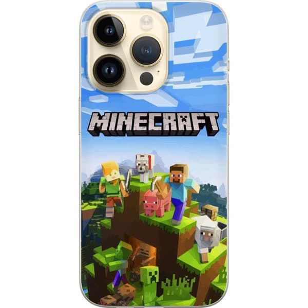 Kompatibelt Mobildeksel til Apple iPhone 14 Pro Minecraft pikselverden Creeper gamingdesign