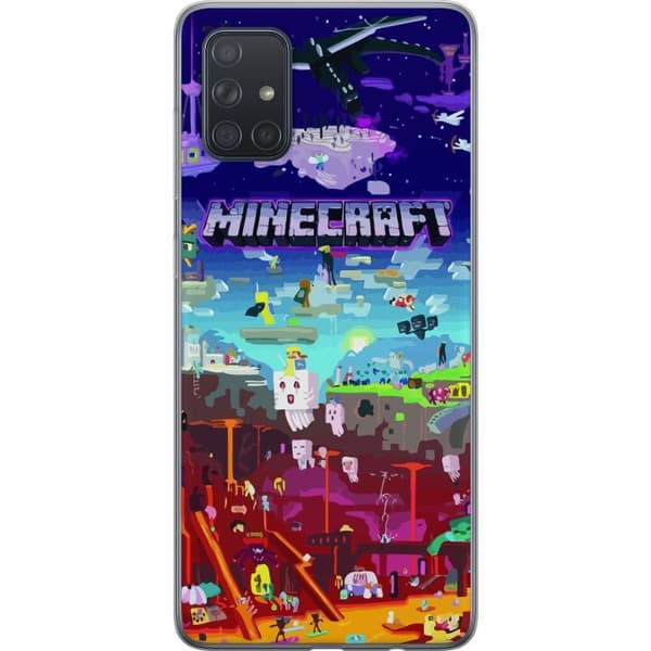 Kompatibelt Mobildeksel til Samsung Galaxy A71 Minecraft