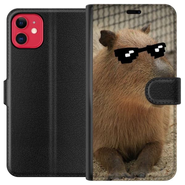 Kompatibelt Plånboksfodral till Apple iPhone 11 Capybara