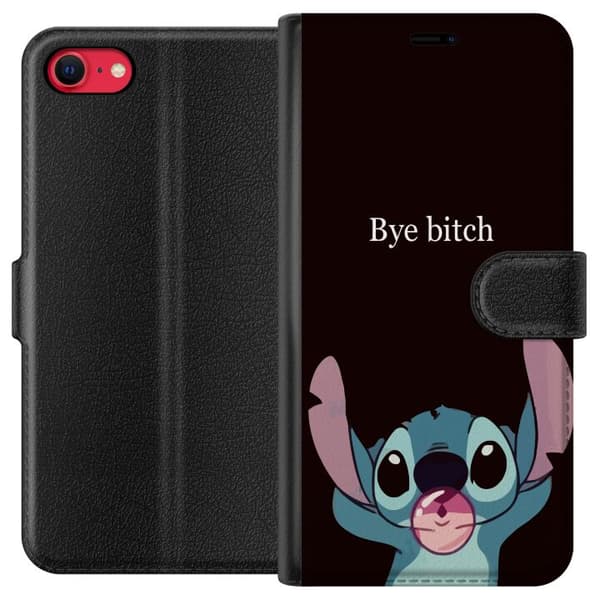 Kompatibelt Lommeboketui til Apple iPhone SE (2022) Bye bitch, Stitch