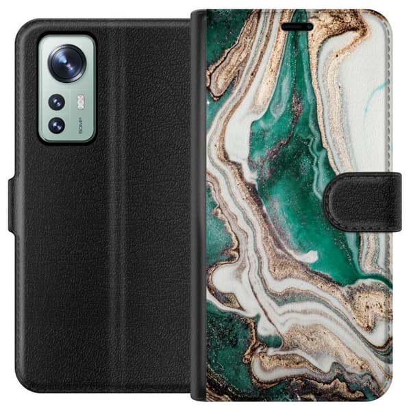 Kompatibel Tegnebogsetui til Xiaomi 12 Grøn