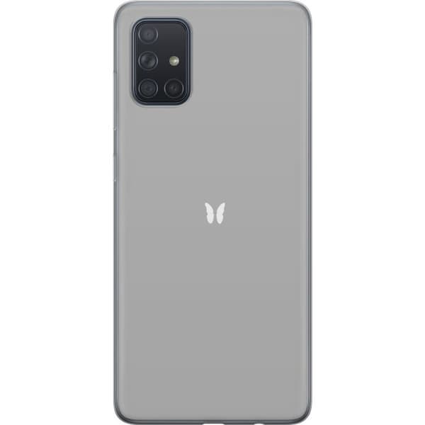 Kompatibelt Mobildeksel til Samsung Galaxy A71 Grå Sommerfugl