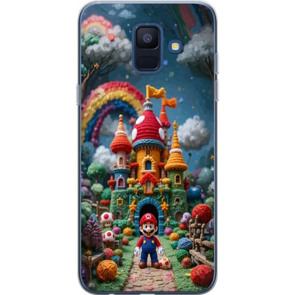 Kompatibelt Mobildeksel til Samsung Galaxy A6 (2018) Super Mario-inspirert eventyrtema
