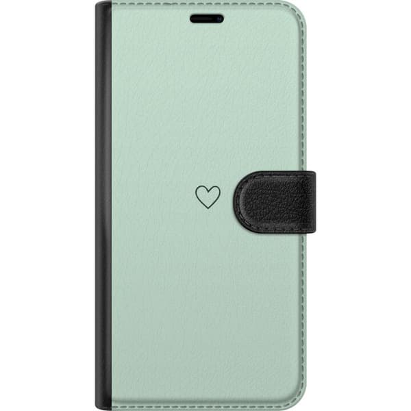 Kompatibelt Plånboksfodral till Apple iPhone 13 mini Hjärta Grön